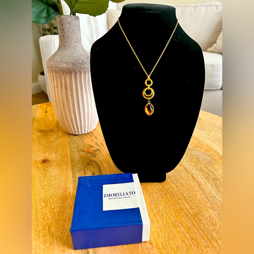 Perfect Condition! Morellato Mickle, Gold, And Amber Crystal Color